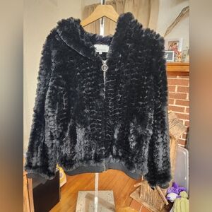 Heartloom Peri Faux Fur Hooded Zip Jacket